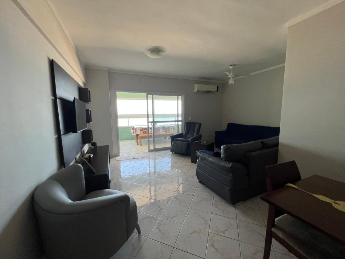 Apartamento Guilhermina De Frente Para O Mar Praia Grande  Exteriör bild
