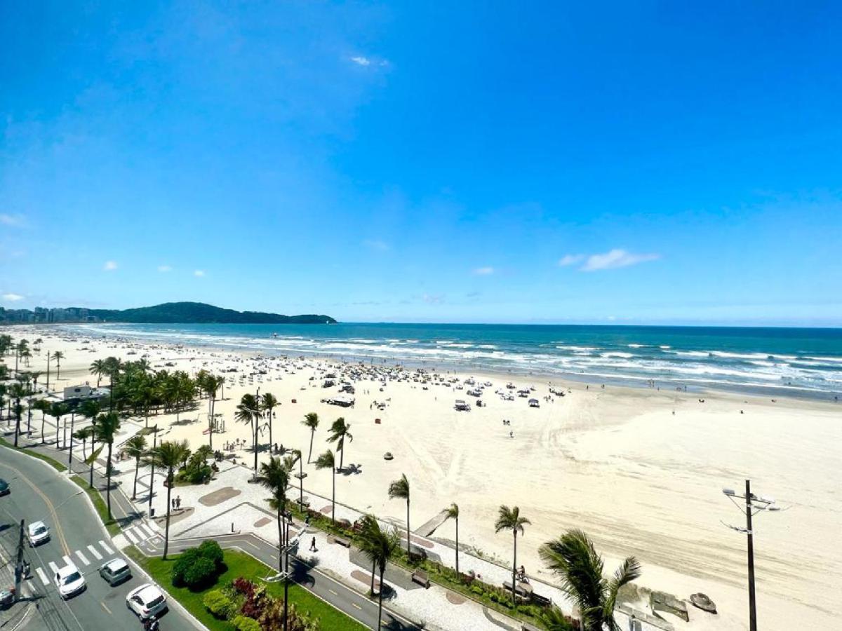 Apartamento Guilhermina De Frente Para O Mar Praia Grande  Exteriör bild