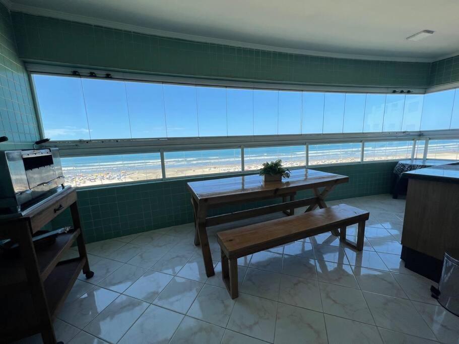 Apartamento Guilhermina De Frente Para O Mar Praia Grande  Exteriör bild